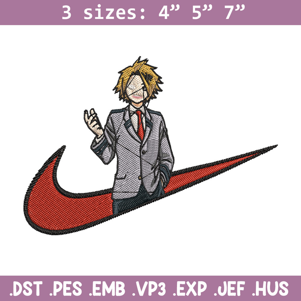 Denki x nike Embroidery Design, Mha Embroidery, Embroidery File, Nike Embroidery, Anime shirt, Digital download.jpg