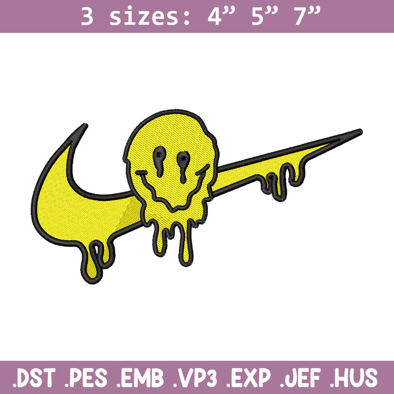 Emoji smile nike embroidery design, Emoji embroidery, nike design, embroidery file, logo shirt, Digital download.jpg