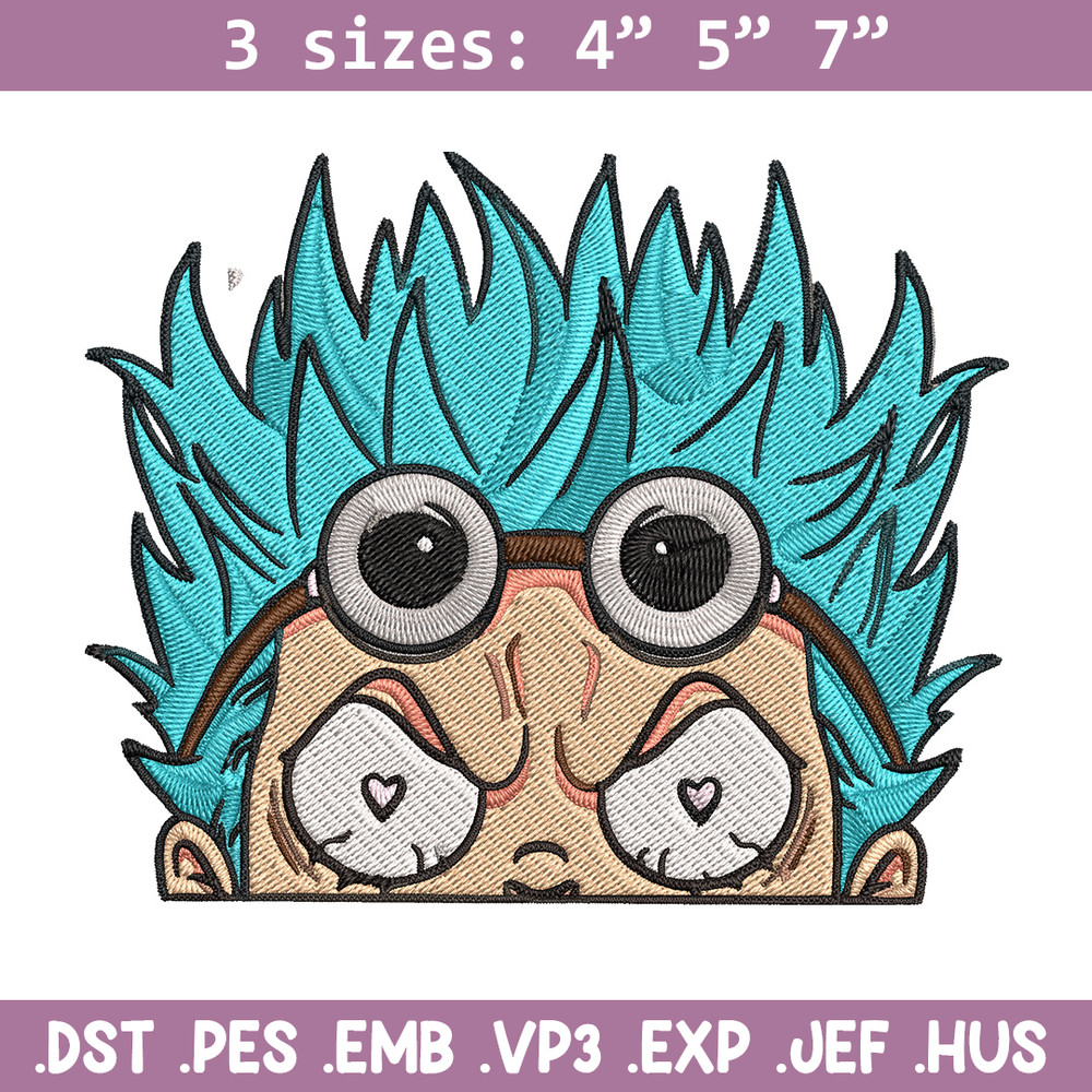 Franky Peeker Embroidery Design, One piece Embroidery, Embroidery File, Anime Embroidery, Anime shirt, Digital download.jpg