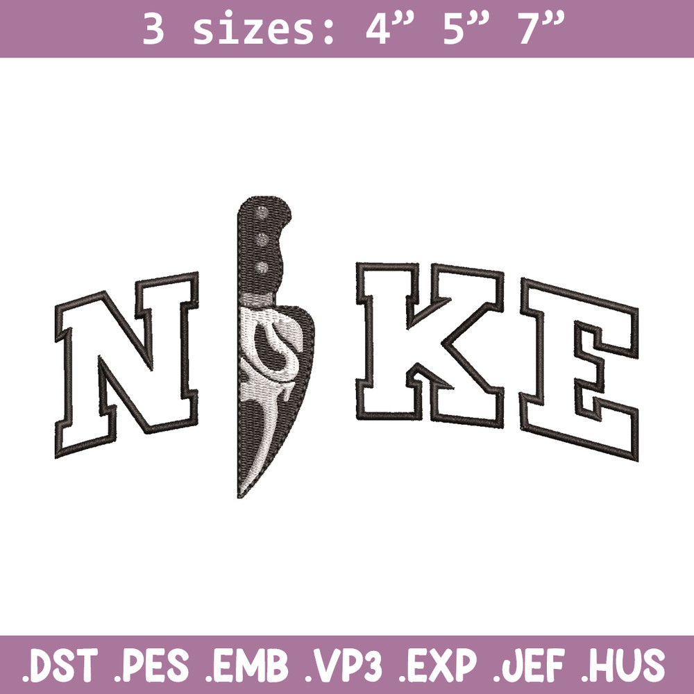 Ghostface knife embroidery design, Ghostface knife embroidery, Nike design, Logo shirt, logo shirt, digital download.jpg