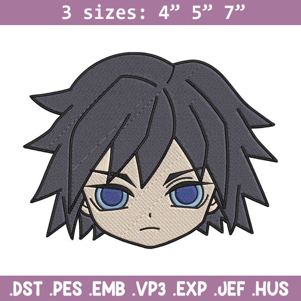 Giyuu chibi Embroidery Design,Demon slayer Embroidery,Embroidery File,Anime Embroidery,Anime shirt, Digital download.jpg