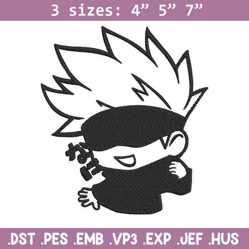 Gojo cute Embroidery Design,Jujutsu Embroidery, Embroidery File, Anime Embroidery, Anime shirt, Digital download.jpg