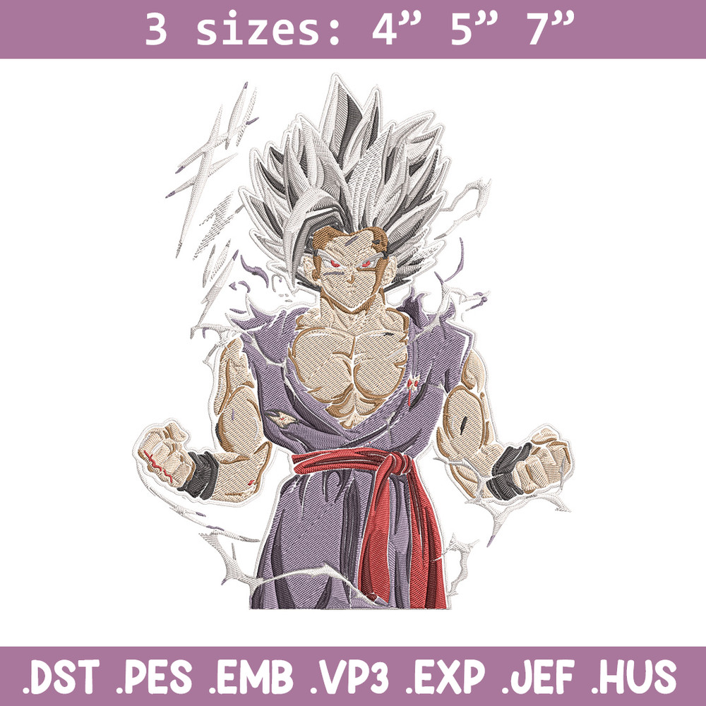 Goku Ultra form Embroidery Design, Dragonball Embroidery, Embroidery File, Anime Embroidery,Anime shirt,Digital download.jpg