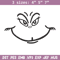 Grinch smile embroidery design,Grinch embroidery, Chrismas design, Embroidery shirt, Embroidery file, Digital download..jpg
