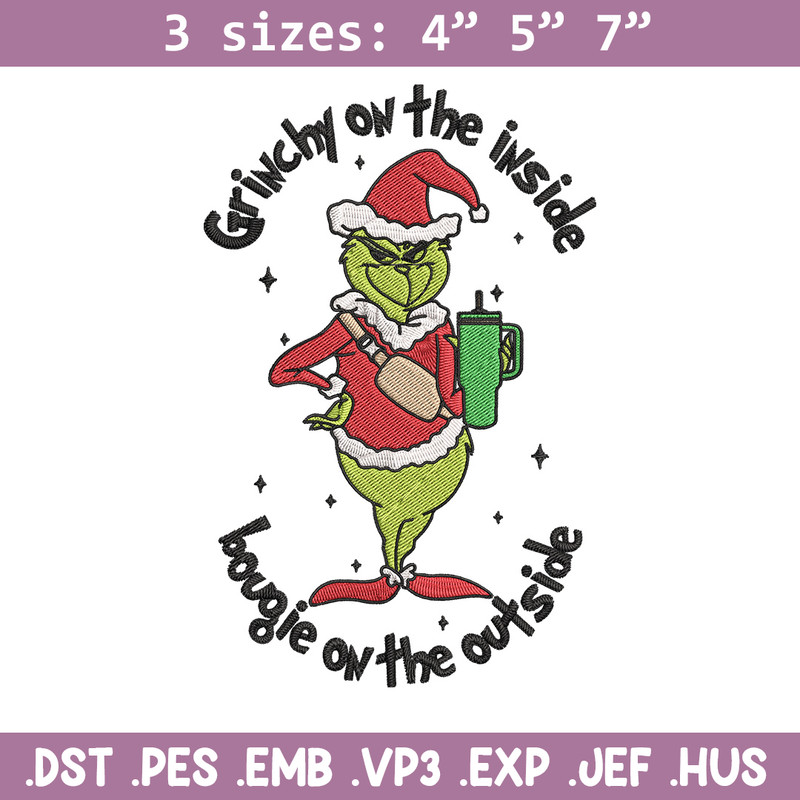 Grinchy Embroidery Design, Grinch Embroidery, Embroidery File, Chrismas Embroidery, Anime shirt, Digital download..jpg