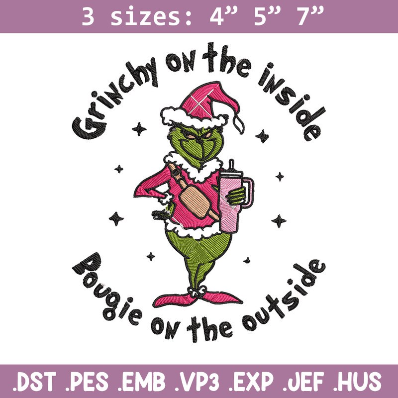 Grinchy Embroidery Design, Grinch Embroidery, Embroidery File, Chrismas Embroidery, Anime shirt, Digital download.jpg