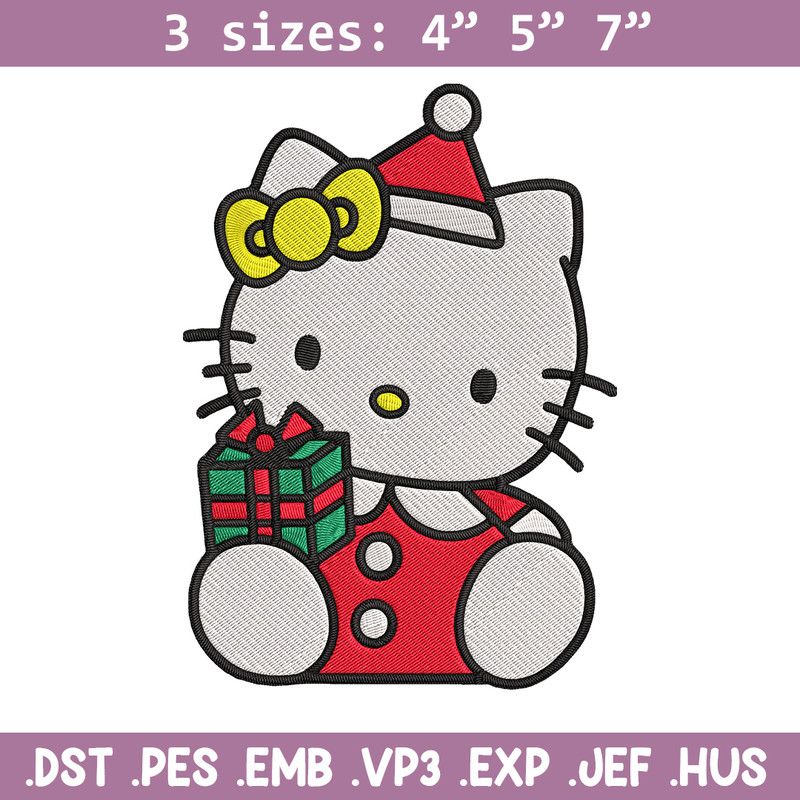 Hello kitty chrismas Embroidery Design, Hello kitty Embroidery, Embroidery File, Anime Embroidery, Digital download.jpg