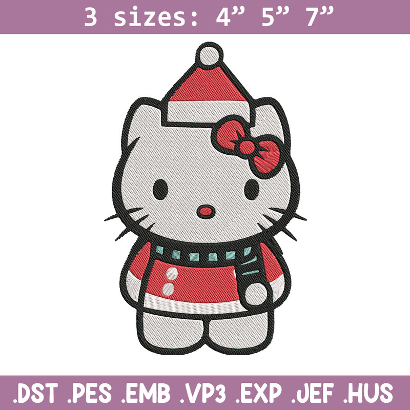 Hello kitty chrismas Embroidery Design, Kitty Embroidery,Embroidery File,Anime Embroidery, Anime shirt,Digital download.jpg