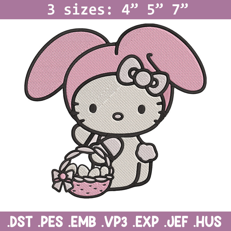 Hello Kitty Easter Embroidery Design, Hello kitty Embroidery, Embroidery File, Anime Embroidery, Digital download.jpg