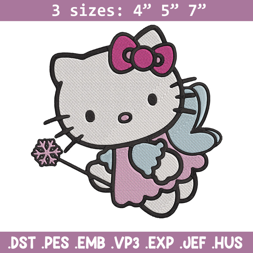 Hello kitty fairy Embroidery Design, Hello kitty Embroidery, Embroidery File, Anime Embroidery, Digital download.jpg