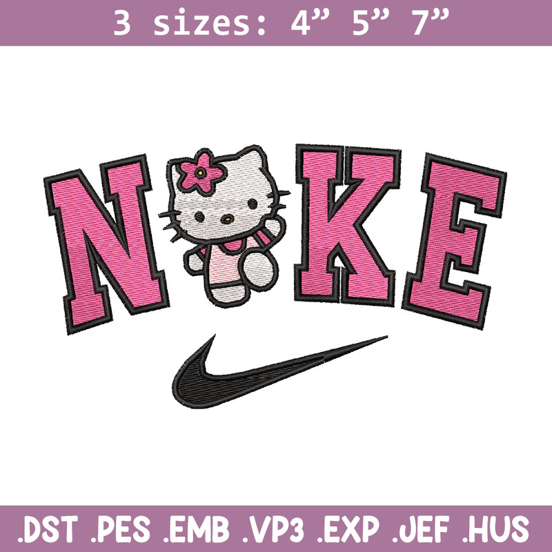 Hello Kitty Nike embroidery design, Hello Kitty embroidery, nike design, logo design, logo shirt, Digital download.jpg