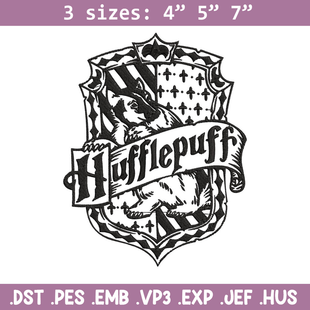 Hufflepuff Embroidery Design, logo Embroidery, Embroidery File, logo shirt, Embroidery design, Digital download..jpg