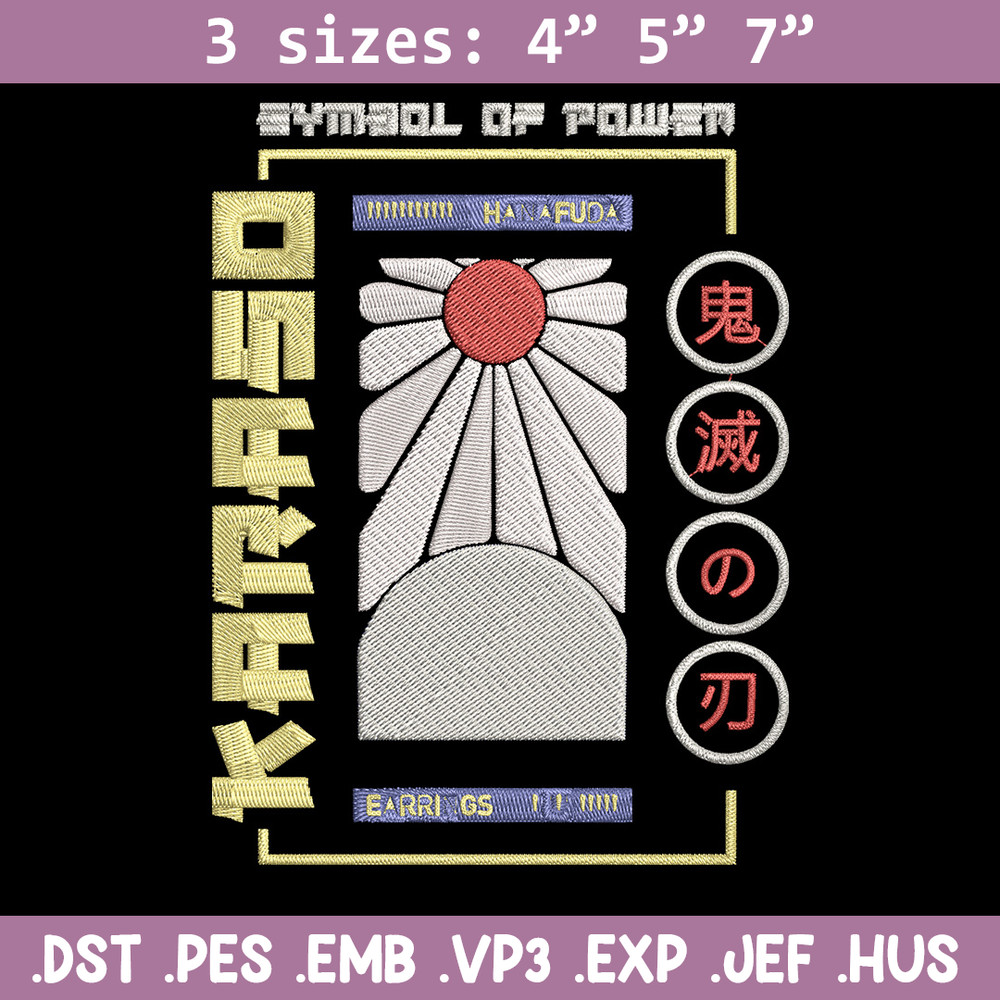 Japan Flag Embroidery Design, Flag Embroidery, Embroidery File, Anime Embroidery, Anime shirt, Digital download.jpg