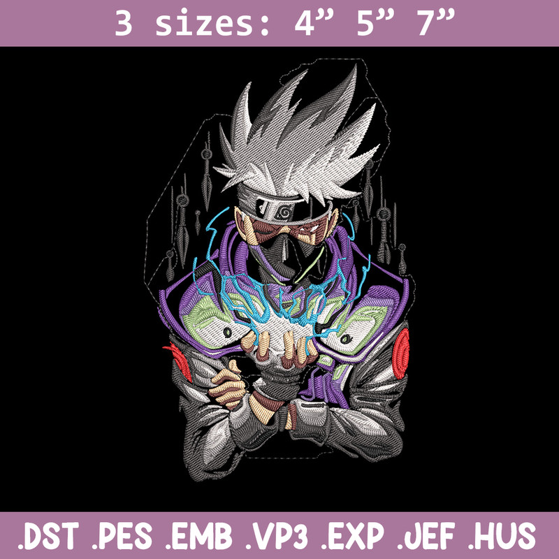 Kakashi Poster Embroidery Design, Naruto Embroidery, Embroidery File, Anime Embroidery,Anime shirt, Digital download.jpg