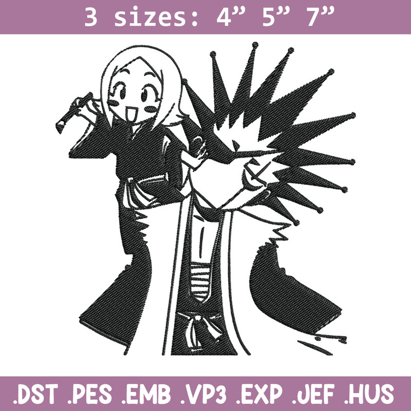 Kenpachi chibi Embroidery Design, Bleach Embroidery, Embroidery File, Anime Embroidery, Anime shirt, Digital download.jpg