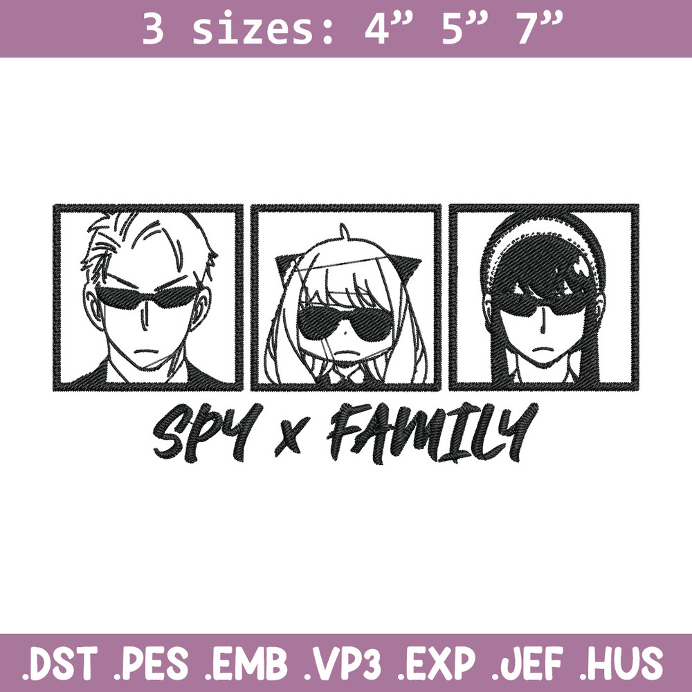 Logo Spy x family Embroidery Design, Spy x family Embroidery, Embroidery File, Anime Embroidery, Digital download..jpg
