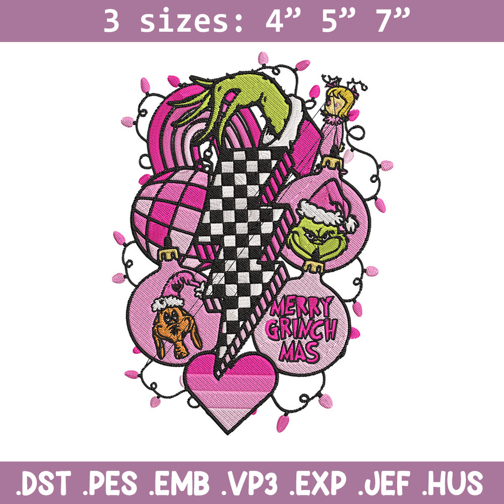 Merry grinchmas Embroidery Design, Grinch Embroidery, Embroidery File, Chrismas Embroidery, Anime shirt,Digital download.jpg