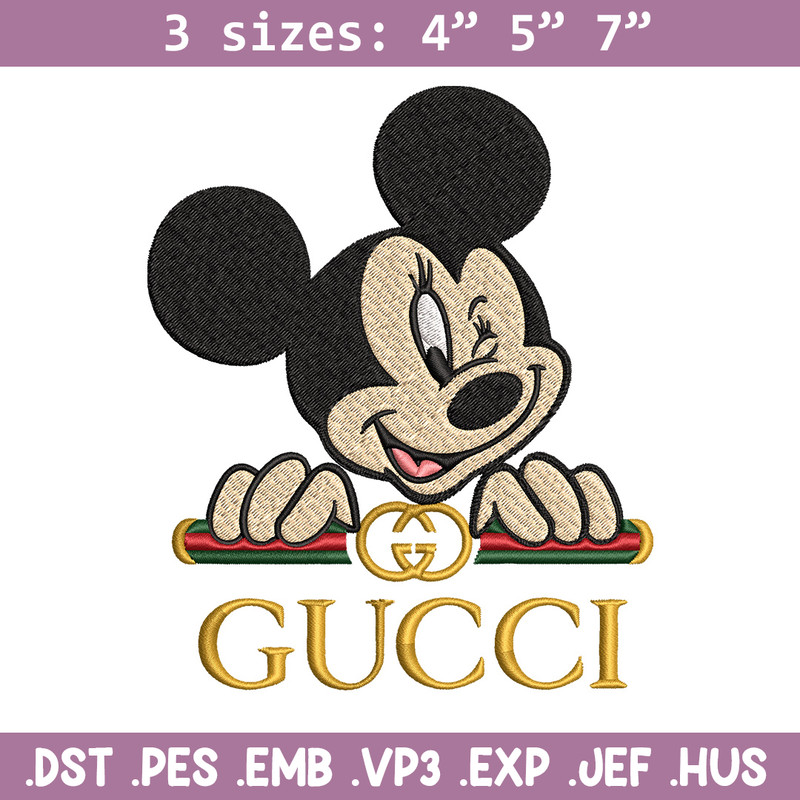 Mickey mouse gucci Embroidery Design, Gucci Embroidery, Embroidery File, Brand Embroidery, Logo shirt, Digital download.jpg