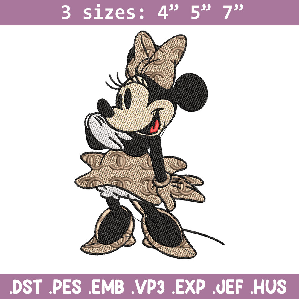 Minnie fun gucci Embroidery Design, Gucci Embroidery, Brand Embroidery, Logo shirt, Embroidery File, Digital download.jpg