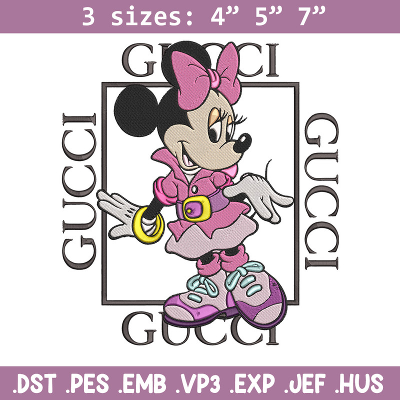 Minnie gucci Embroidery Design, Mickey Embroidery, Embroidery File, Gucci Embroidery, Anime shirt, Digital download.jpg