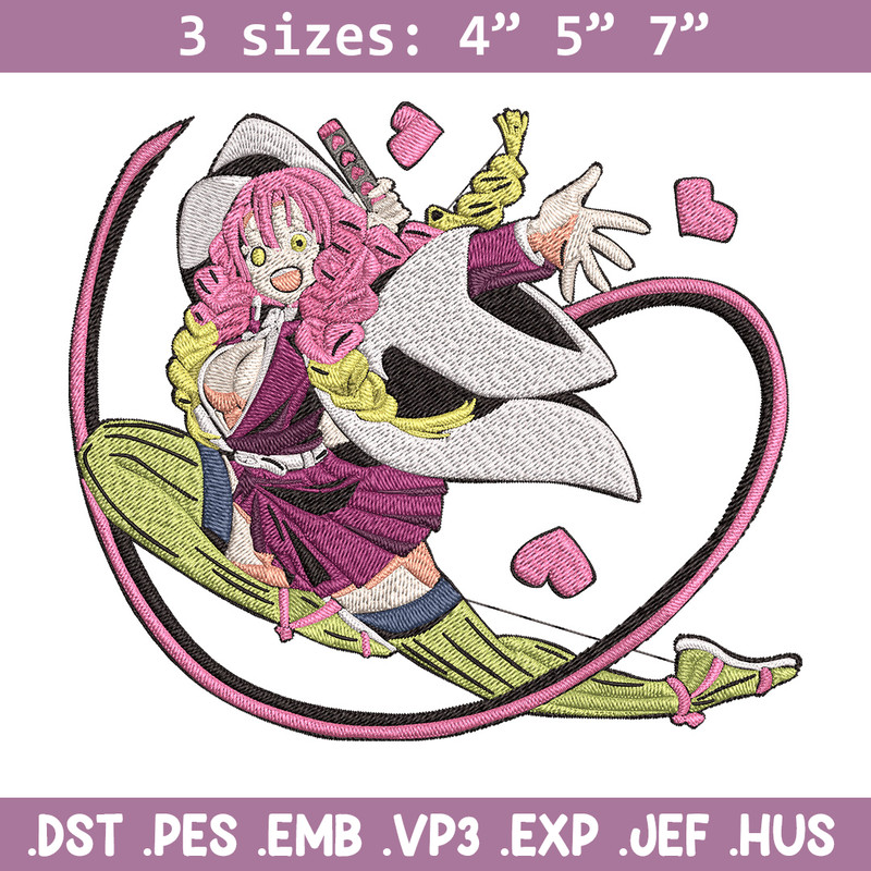 Mitsuri love Embroidery Design, Demon slayer Embroidery, Embroidery File, Anime Embroidery, Anime shirt,Digital download.jpg