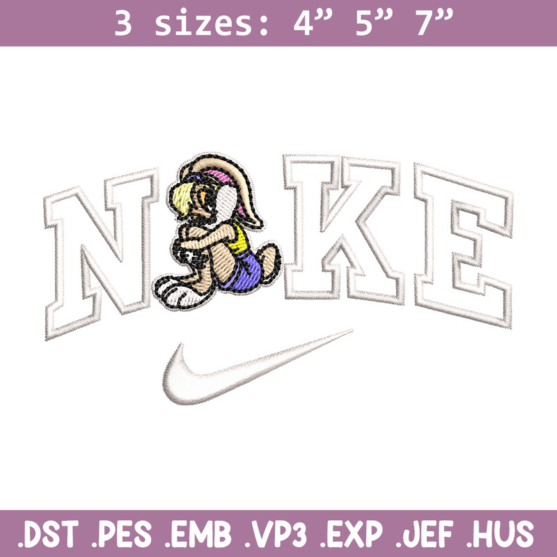 Nike bunny cartoon Embroidery Design, Cartoon Embroidery, Nike Embroidery, Embroidery File, Logo shirt, Digital download.jpg