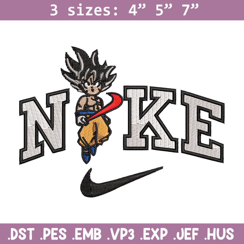 Nike goku embroidery design, Dragonball embroidery, Nike design, Embroidery shirt, Embroidery file, Digital download.jpg