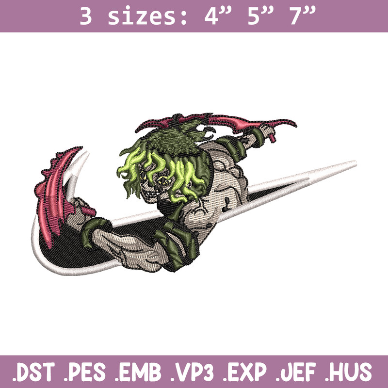 Nike Gyutaro embroidery design, Kimetsu no Yaiba embroidery, nike design, anime shirt, digital download.jpg