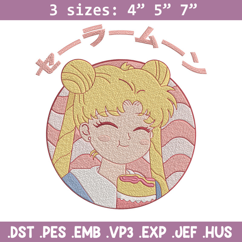 Sailor Moon cute Embroidery Design, Sailor Moon Embroidery,Embroidery File,Anime Embroidery,Anime shirt,Digital download.jpg