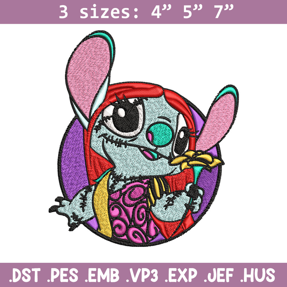 Sally Stitch Embroidery, Sally Stitch halloween Embroidery, cartoon design, Embroidery File, Digital download..jpg