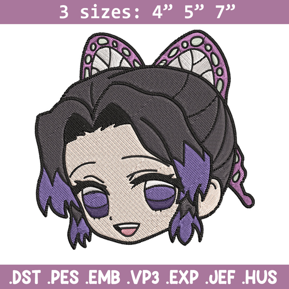 Shinobu sticker Embroidery Design, Demon slayer Embroidery, Embroidery File, Anime Embroidery, Digital download.jpg