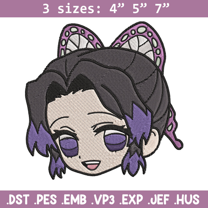 Shinobu sticker Embroidery Design, Demon slayer Embroidery, Embroidery File, Anime Embroidery, Digital download.jpg