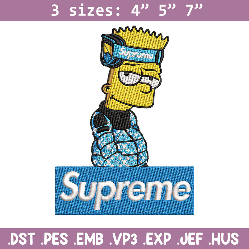 Simpson Supreme Embroidery design, Simpson Supreme Embroidery, cartoon design, Embroidery File, Instant download..jpg