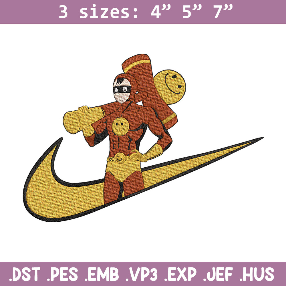 Smile Man nike Embroidery Design, One punch man Embroidery, Embroidery File,Nike Embroidery,Anime shirt,Digital download.jpg