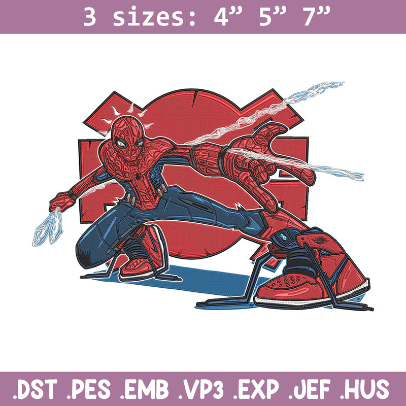 Spiderman poster Embroidery Design, Spiderman Embroidery, Embroidery File, Anime Embroidery,Anime shirt,Digital download.jpg