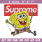 Spongebob Squarepants Supreme Embroidery design, Spongebob Embroidery, cartoon design, Embroidery File, Digital download.jpg