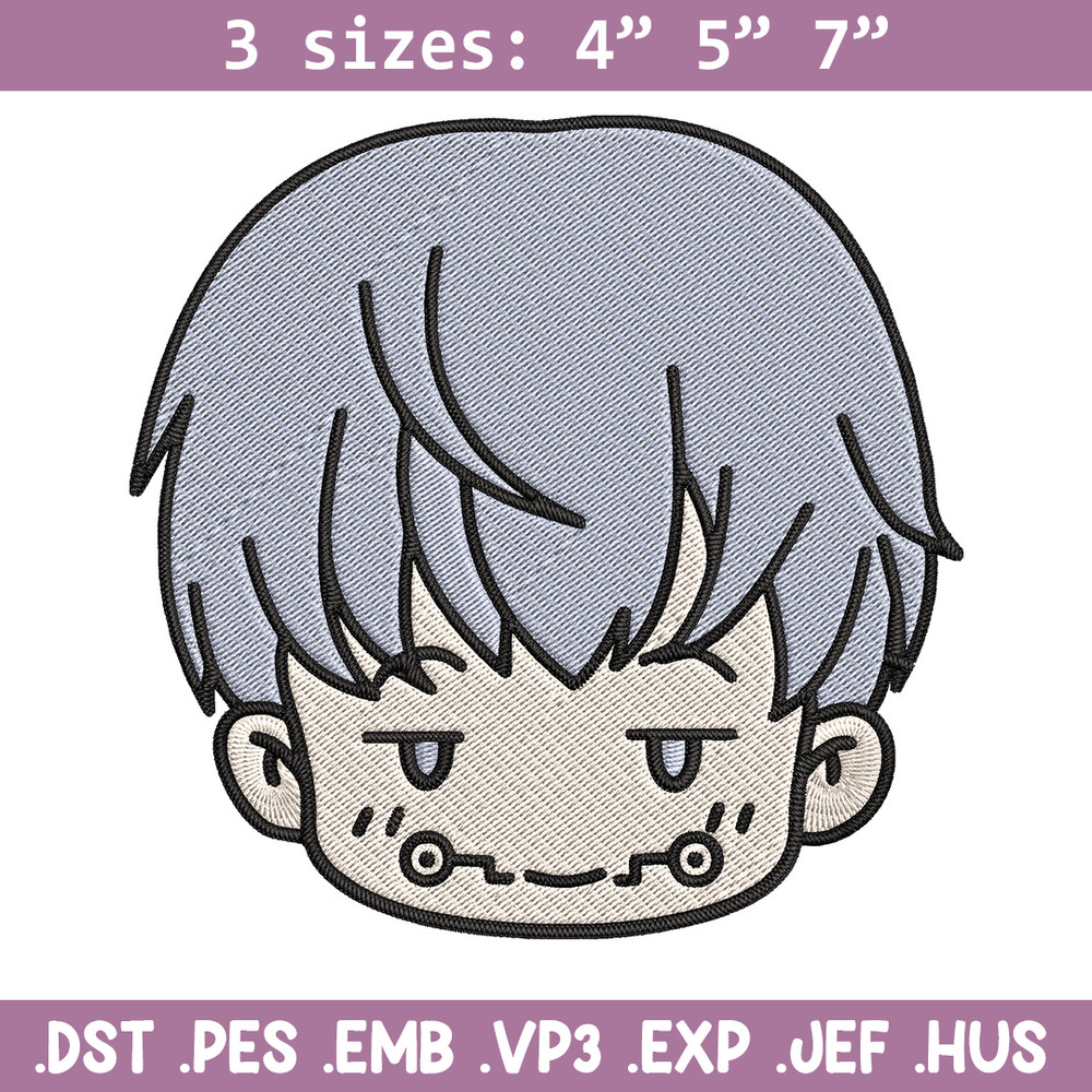 Toge chibi Embroidery Design, Jujutsu Embroidery, Embroidery File, Anime Embroidery, Anime shirt, Digital download.jpg