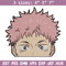 Yuji Peeker Embroidery Design, Jujutsu Embroidery, Embroidery File, Anime Embroidery, Anime shirt, Digital download.jpg