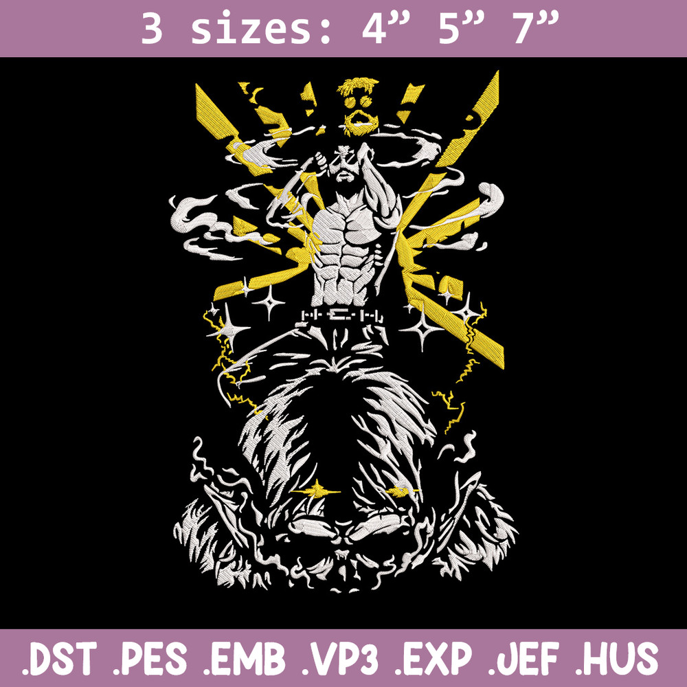 Zeke Yeager Embroidery Design, Aot Embroidery, Embroidery File, Anime Embroidery, Anime shirt, Digital download..jpg