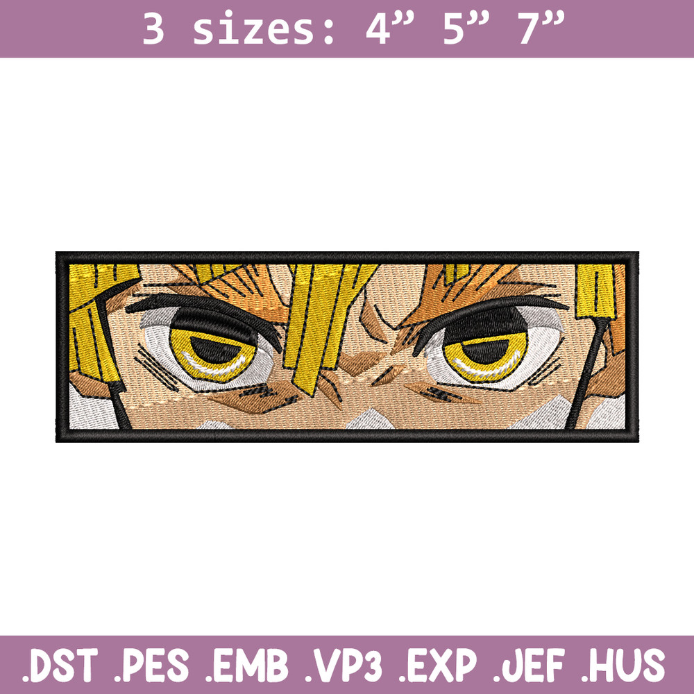 Zenitsu eyes Nike embroidery design, Kimetsu no Yaiba embroidery, Nike design, anime design, Digital download.jpg
