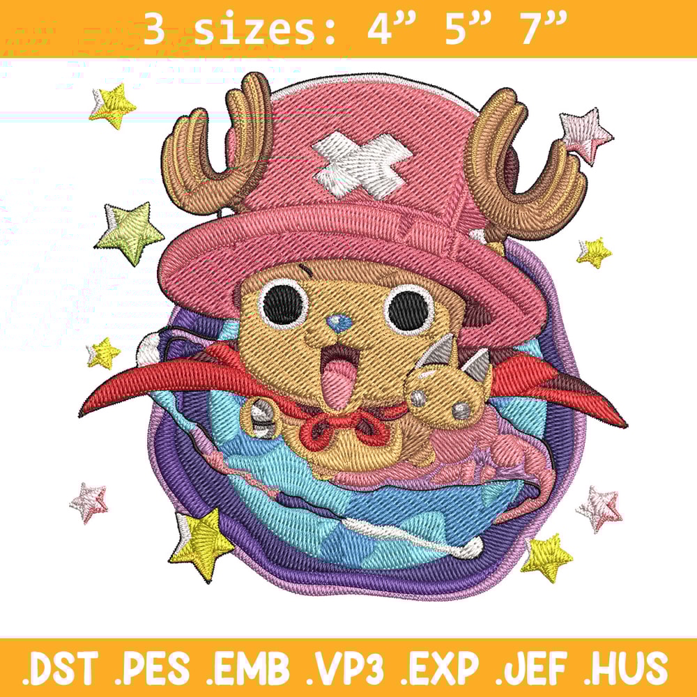 Chopper cute Embroidery Design,One piece Embroidery, Embroidery File, Anime Embroidery, Anime shirt, Digital download.jpg
