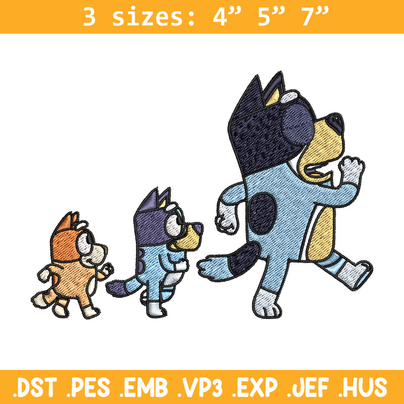 Bluey bingo and dad Embroidery, Bluey Embroidery, Embroidery File, cartoon design, cartoon shirt, Digital download..jpg