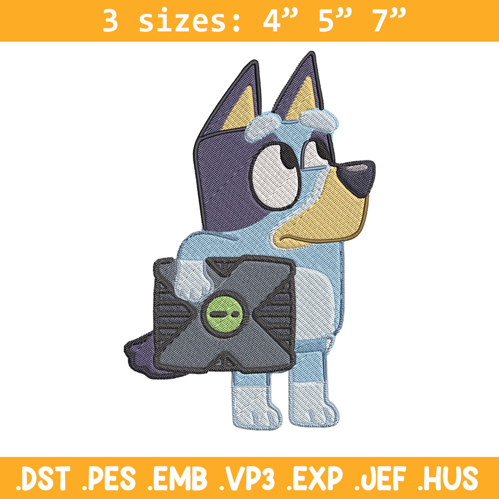 Bluey cartoon Embroidery, Bluey Embroidery, Embroidery File, cartoon design, cartoon shirt, Digital download..jpg