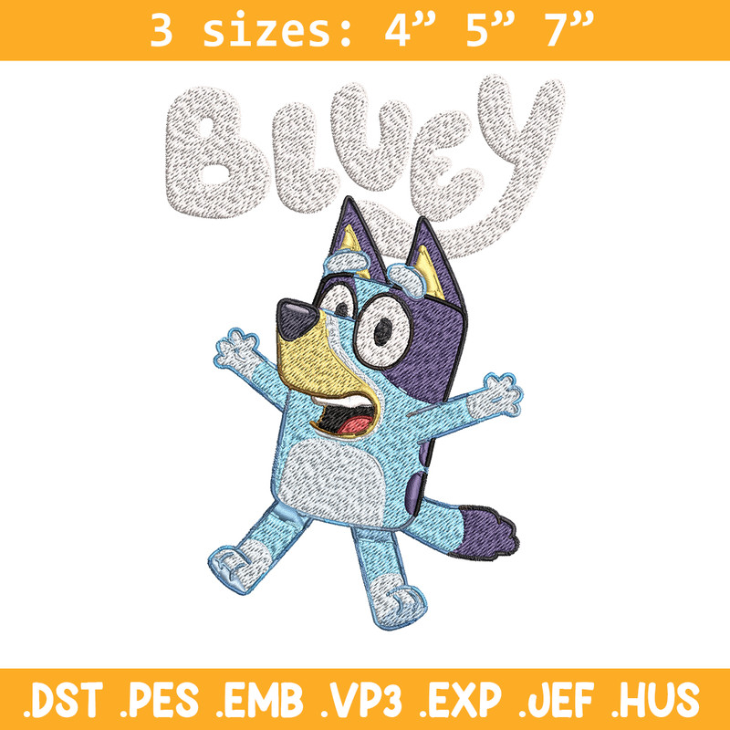 Bluey Embroidery, Bluey Cartoon Embroidery, cartoon Embroidery, cartoon shirt, Embroidery File, Instant download..jpg