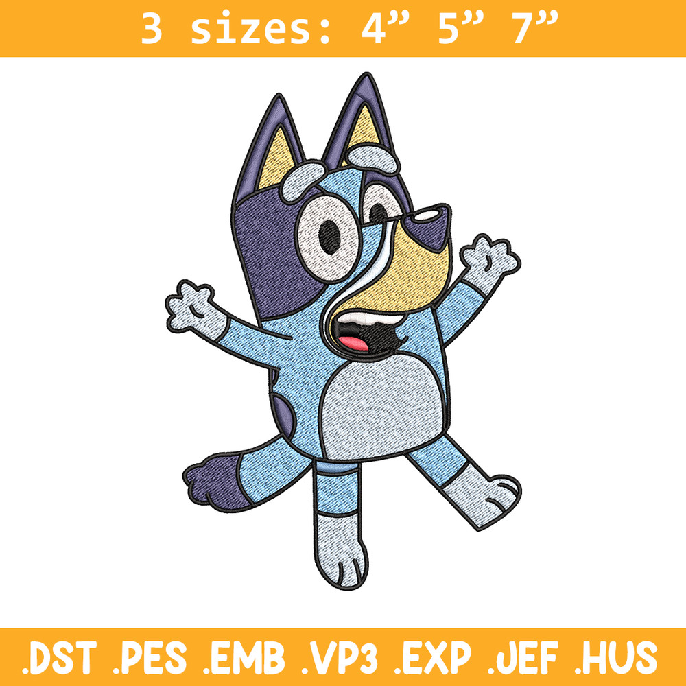 Dad Bluey Embroidery, Bandit Heeler Embroidery, Embroidery File, cartoon design, cartoon shirt, Digital download..jpg