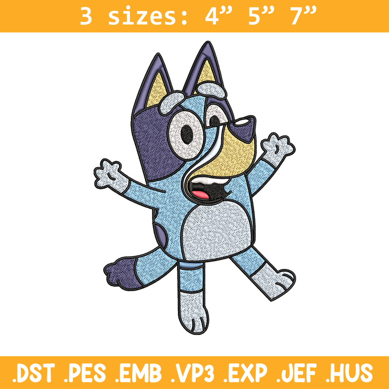 Dad Bluey Embroidery, Bandit Heeler Embroidery, Embroidery File, cartoon design, cartoon shirt, Digital download..jpg