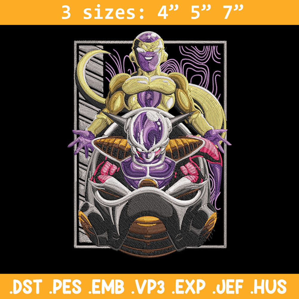 Frieza form Embroidery Design, Dragonball Embroidery,Embroidery File, Anime Embroidery, Anime shirt, Digital download.jpg