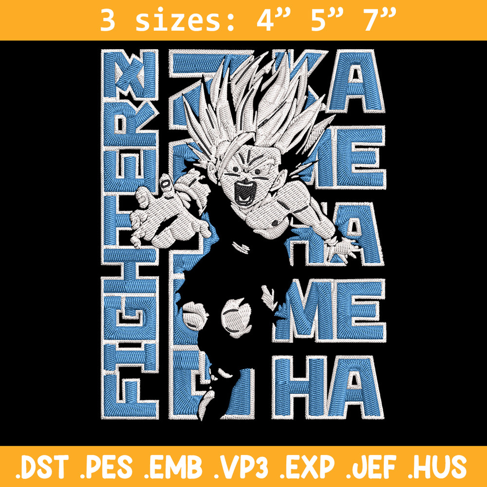 Gohan poster Embroidery Design, Dragonball Embroidery, Embroidery File, Anime Embroidery, Anime shirt, Digital download.jpg