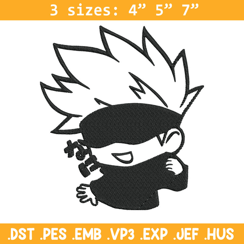 Gojo cute Embroidery Design,Jujutsu Embroidery, Embroidery File, Anime Embroidery, Anime shirt, Digital download.jpg