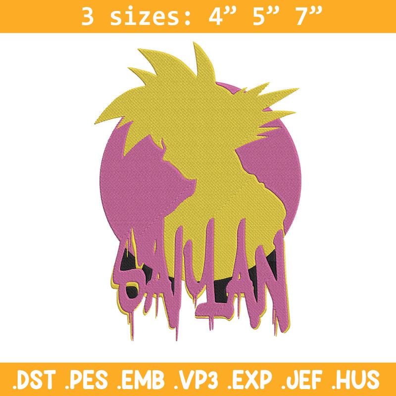 Goku circle Embroidery Design, Dragonball Embroidery, Embroidery File, Anime Embroidery, Anime shirt, Digital download.jpg
